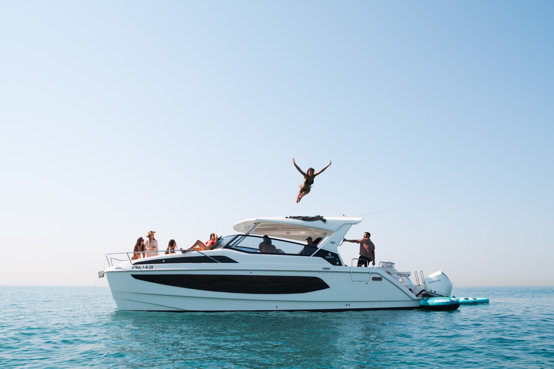 Diving off the bow